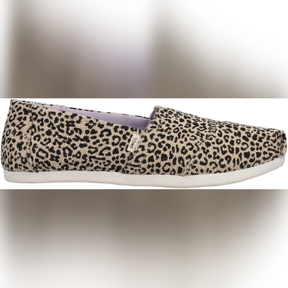 🆕TOMS Womens Alpargata Leopard Slip On Flats Casual Shoes Size 9 - Picture 3 of 10
